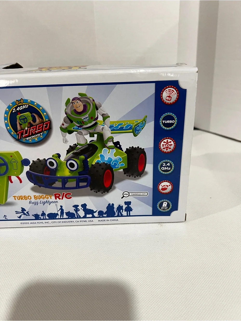 Disney Pixar Toy Story Turbo Buggy R/C Buzz Lightyear Remote Control Car 2.4 Ghz